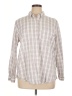 Universal Thread Checkered-gingham Ivory Long Sleeve Button-Down Shirt Size XL - photo 1