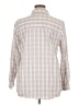 Universal Thread Checkered-gingham Ivory Long Sleeve Button-Down Shirt Size XL - photo 2