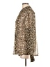 Lands' End 100% Polyester Animal Print Gold Long Sleeve Blouse Size L - photo 5