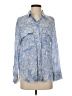 Zara Paisley Blue Long Sleeve Blouse Size S - photo 1