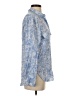 Zara Paisley Blue Long Sleeve Blouse Size S - photo 4