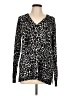 MICHAEL Michael Kors Animal Print Black Cardigan Size L - photo 1