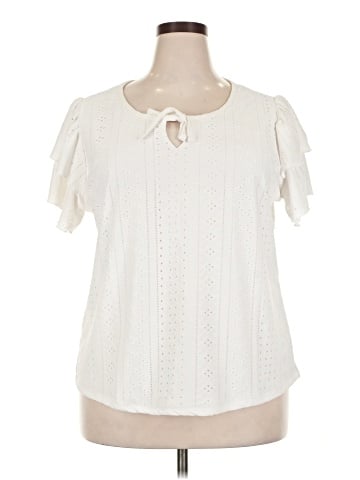 New York Laundry Short Sleeve Blouse (view 1)