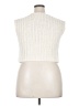 Fashion 100% Polyester Ivory Sweater Vest Size S - photo 2