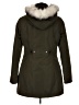HFX 100% Polyester Green Coat Size M - photo 2