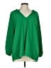 Unbranded 100% Polyester Green 3/4 Sleeve Blouse Size L - photo 1
