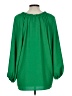 Unbranded 100% Polyester Green 3/4 Sleeve Blouse Size L - photo 2