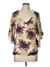 Jemma Tan 3/4 Sleeve Blouse Size L - photo 1