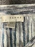 Kenar 100% Polyester Stripes Silver Long Sleeve Blouse Size S - photo 7