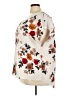 Shein Curve 100% Polyester Floral Ivory White Short Sleeve Blouse Size 4X - photo 5