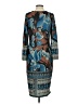 NORACORA Print Blue Casual Dress Size S - photo 2