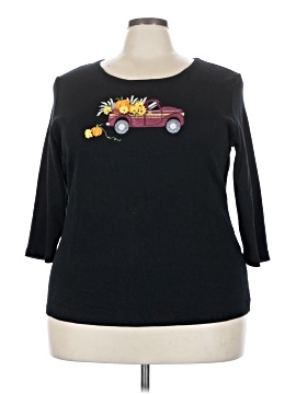 Karen Scott 3/4 Sleeve Top