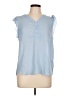 Harve Benard 100% Polyester Blue Sleeveless Blouse Size L - photo 1