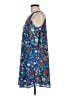 Eyeshadow 100% Polyester Print Blue Casual Dress Size M - photo 5