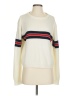 Timing Stripes Ivory Pullover Sweater Size S - photo 1