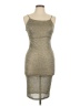 Glare Metallic Gold Cocktail Dress Size L - photo 1