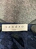 Sandro 100% Polyamide Solid Floral Blue Short Sleeve Blouse Size Lg (3) - photo 7