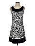 Wrapper Animal Print Black Casual Dress Size S - photo 1