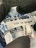 Life in Progress Print Blue Long Sleeve Button-Down Shirt Size L - photo 7