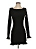 Unbranded 100% Polyester Solid Black Cocktail Dress Size XS - photo 1
