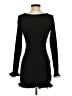 Unbranded 100% Polyester Solid Black Cocktail Dress Size XS - photo 2