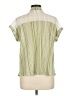 Assorted Brands Stripes Green Short Sleeve Blouse Size L - photo 2