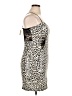 Dots Animal Print Tan Cocktail Dress Size XL - photo 4