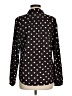 Ann Taylor LOFT 100% Polyester Polka Dots Black Long Sleeve Blouse Size M - photo 2