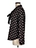 Ann Taylor LOFT 100% Polyester Polka Dots Black Long Sleeve Blouse Size M - photo 5