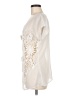 Yoana Baraschi 100% Polyester Ivory Short Sleeve Blouse Size M - photo 5