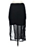 Haute Monde 100% Polyester Solid Black Formal Skirt Size S - photo 2