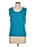 Laura Ashley Solid Teal Cardigan Size L (petite) - photo 1