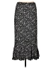 Perseption Concept Print Black Casual Skirt Size L - photo 1