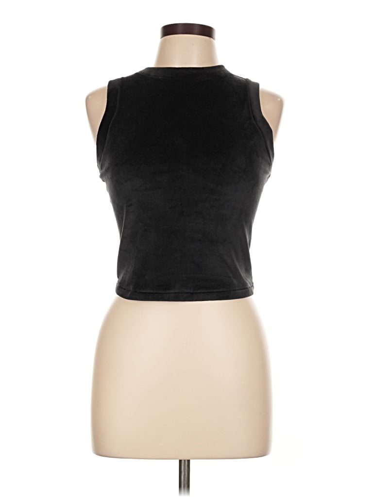 Pre-owned Skims Tank Top Black Halter Neckline Tops