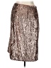 J.Crew 100% Polyester Metallic Silver Pink Formal Skirt Size 14 - photo 2