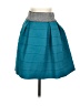 Miami Color Block Teal Casual Skirt Size S - photo 1
