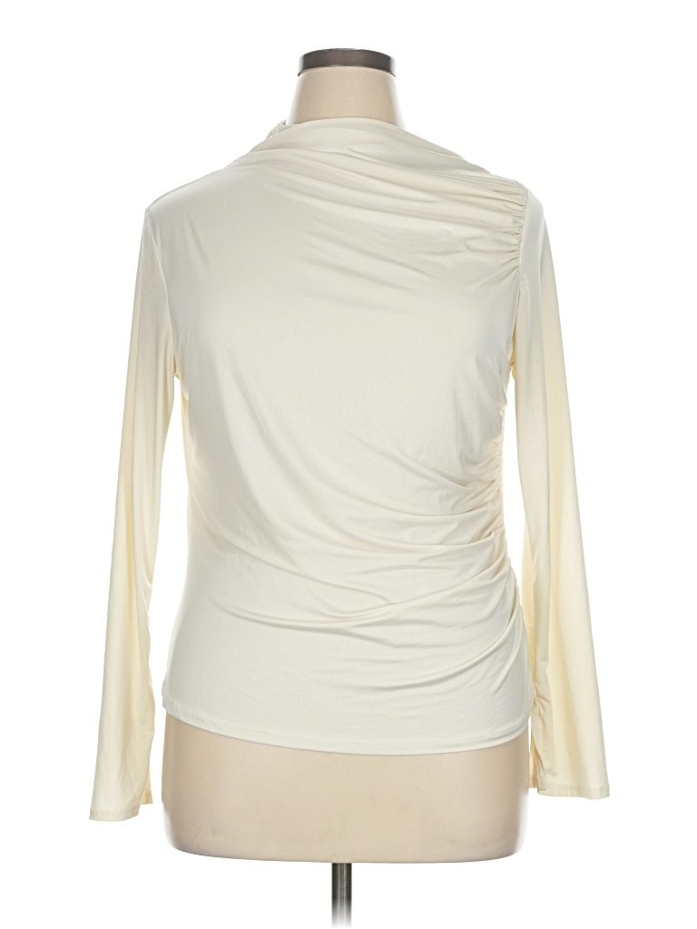 Pre-owned H&m Long Sleeve Turtleneck In White