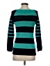 Ann Taylor LOFT 100% Cotton Stripes Teal Pullover Sweater Size XS - photo 2