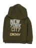 DKNY 100% Polyester Green Zip Up Hoodie Size 3T - photo 1