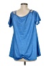 Unbranded Blue Short Sleeve Blouse Size M - photo 2