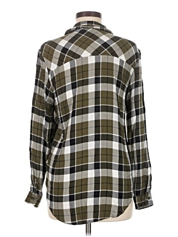 Zara Basic Long Sleeve Button-Down Shirt (view 2)