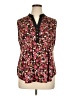 Robert Louis Burgundy Sleeveless Blouse Size XL - photo 1
