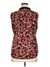 Robert Louis Burgundy Sleeveless Blouse Size XL - photo 2