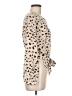 Drew Animal Print Ivory Long Sleeve Blouse Size M - photo 4
