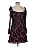 Topshop 100% Polyester Floral Black Cocktail Dress Size 4 - photo 2