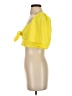 Katie K 100% Polyester Yellow Short Sleeve Blouse Size S - photo 5