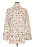 Talbots Hearts Ivory Long Sleeve Blouse Size L - photo 1
