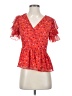 Madewell Red Short Sleeve Blouse Size 0 - photo 1