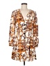 Glamorous 100% Polyester Paisley Orange Casual Dress Size 8 - photo 1