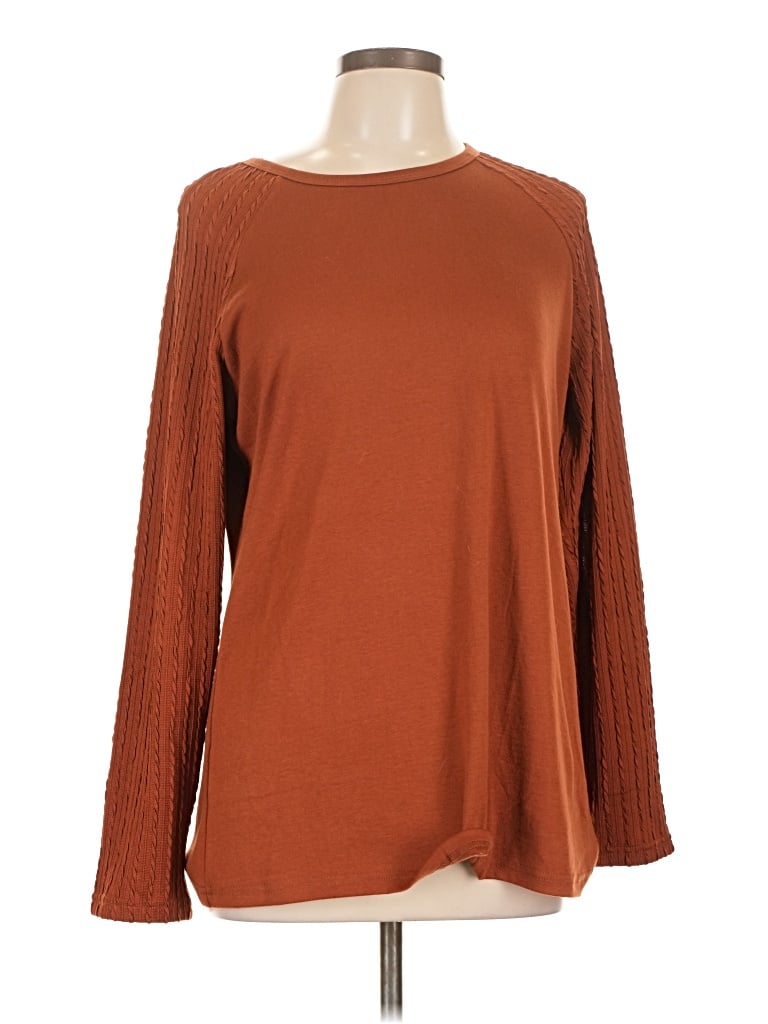 Pre-owned Ofeefan Long Sleeve T-shirt In Brown